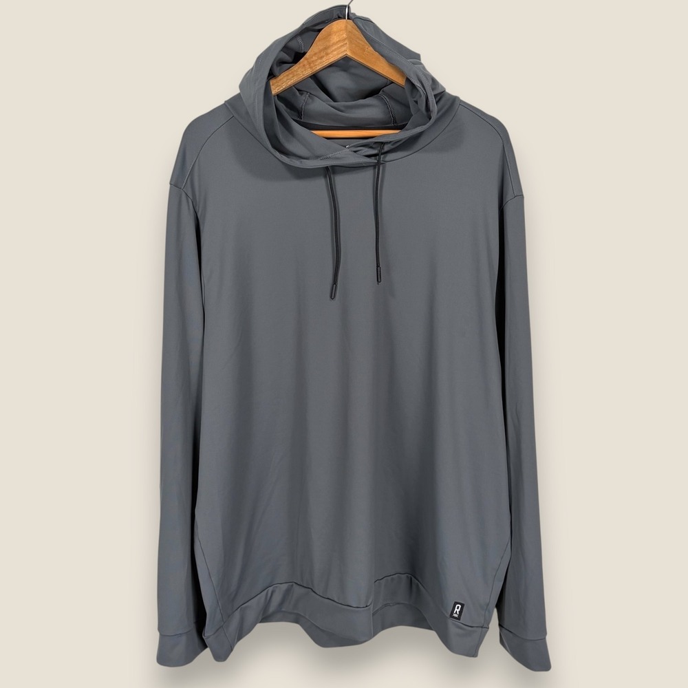 Rhone Essentials Hoodie Sweatshirt Men XXL Gray Activewear Pullover Performance